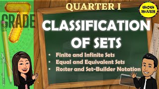 CLASSIFICATION AND WAYS OF NAMING A SET  GRADE 7 MATHEMATICS Q1 [upl. by Einahteb]