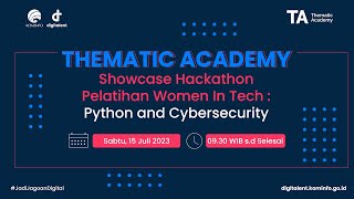 Showcase Hackathon Pelatihan Women in Tech  Python and Cybersecurity [upl. by Quinn]