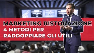 Marketing Ristorazione  4 Metodi per RADDOPPIARE gli utili del tuo Ristorante [upl. by Ynittirb]