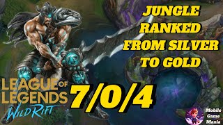 WILD RIFT  TRYNDAMERE ONESHOT  FROM SILVER TO GOLD  BEST BUILD FOR JUNGLE [upl. by Leirvag]