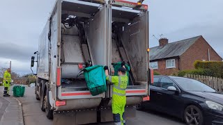 2020 Faun Selectapress Collecting Duel Stream Recycling In Cumberland [upl. by Ardnassac]