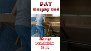 DIY Foldable Bed  DIY Murphy bed woodworking furniture furnituredesign spacesavingfurniture [upl. by Yeslehc]