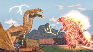 Thermo Godzilla vs Monster Zero  Roblox Kaiju Universe [upl. by Howell755]