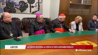 10 NOVEMBRE 2024 LECCE LA GIUNTA RICORDA LA VISITA DI PAPA GIOVANNI PAOLO II [upl. by Einavoj308]