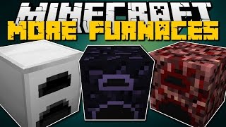 Minecraft MORE FURNACES MOD NETHER OBSIDIAN FURNACES amp MORE Showcase [upl. by Seth]