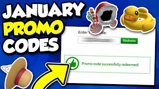 ROBLOX PROMO CODES JANUARY 2024  ALL NEW CODES NOT EXPIRED [upl. by Moreland]