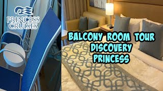 Discovery Princess Balcony Room Tour [upl. by Ybot]