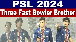 Naseem Shah Ubaid Shah amp Hunain Shah Bowling Together [upl. by Hailey918]