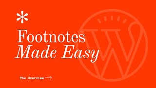 How to Add Footnotes to WordPress Posts and Pages FAST amp EASY GUIDE [upl. by Gnex]