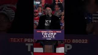 Elon Musk speaks at Trumps rally in Butler Pennsylvania [upl. by Lattie]