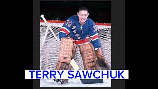 TERRY SAWCHUK New York Rangers last start Bobby Orr Phil Esposito Ken Hodge Tim Horton [upl. by Yasnyl]