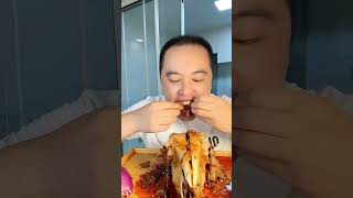 Spicy Goat Head asmreatingshow mukbang fasteating asmreating goatheadcurry fasteating [upl. by Hahseram]