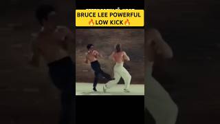 Bruce lee powerful low kick short tutorial martialarts brucelee training taekwondo [upl. by Odlanyar406]