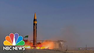 Iran testfires latest version of ballistic missile with a 1240mile range [upl. by Noy]