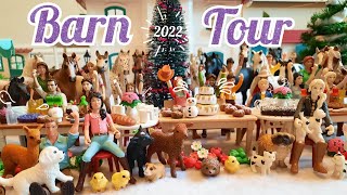 ULTIMATE SCHLEICH HORSE BARN TOUR  WINTER 2022  HUGE SETUP [upl. by Jammie]