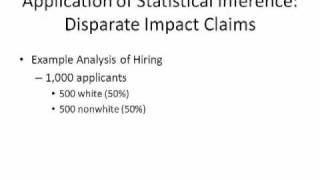 Statistical Analysis as Evidence in Employment Discrimination Litigation [upl. by Ecnal]