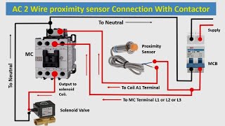 Proximity Sensor Connection With Magnetic Contactor [upl. by Retsub]