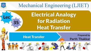 L 35 Electrical Analogy for Radiation Heat Transfer  Heat Transfer  Mechanical [upl. by Ettenor]