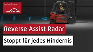 Linde Reverse Assist Radar Kollisionsschutz beim Rückwärtsfahren [upl. by Critta]