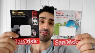 SanDisk Extreme SDXC vs Ultra microSDXC  Best Value SD Card for 4K [upl. by Ioved]