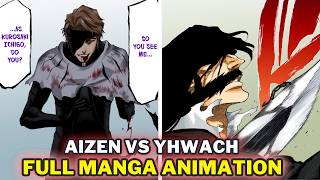 🔴 Aizen vs Yhwach Full Manga Fight Colored Panels [upl. by Eiramllij]