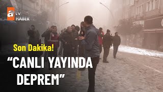 atv Haber canlı yayında depreme yakalandı  atv Haber 6 Şubat 2023 [upl. by Merete643]