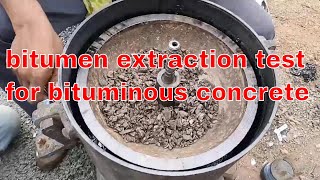 bitumen extraction test for bituminous concrete pwd road construction Civil engineering live video [upl. by Armington]