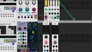 VCV Rack Stochastic Sequencer creates Generative Drum Fills probability randomization [upl. by Elohc]