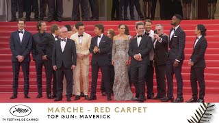 TOP GUN  MAVERICK  RED CARPET  EV  CANNES 2022 [upl. by Relyk31]