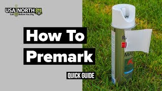 USA North 811  How to Premark Your Excavation Site [upl. by Anilam]