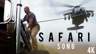 Helicopter VS Trucks Fighting Scene  Safari Song  Hobbs amp Shaw  Fast amp Furious  4K Video [upl. by Nirrak]