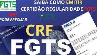 CRFFGTS  Saiba como emitir Certificado de Regularidade do FGTS [upl. by Hyozo502]