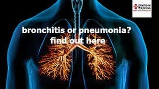 Bronchitis or Pneumonia How to Tell the Difference [upl. by Ingunna403]