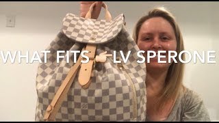 What Fits in Louis Vuitton Sperone Backpack 2019 [upl. by Moran]