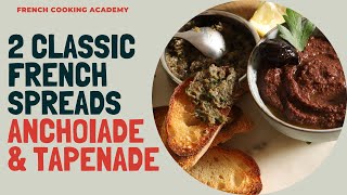 2 classic French spreads you can easily make at home Anchoiade and Tapenade [upl. by Oilicec]