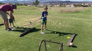 Driving Range Golf First Hit off tee [upl. by Norreg]