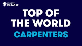 The Carpenters  Top Of The World Karaoke With Lyrics [upl. by Urbannal315]