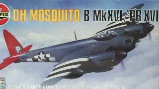 Airfix 148 De Havilland Mosquito PRXVI built model kit [upl. by Alyakcim]