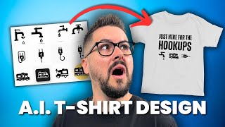 How I Design TShirts With AI For Print On Demand 2024 [upl. by Notrom114]