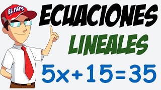 ECUACIONES DE PRIMER GRADO  3 Sencillos Pasos [upl. by Munro]