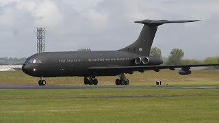 RAF VICKERS VC10 XV101 SPECTACULAR TAKE OFF  DONCASTER AIRPORT UK [upl. by Olimpia]