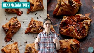 Spice Up Your Holiday Party with TIKKA MASALA PUFFS  Diwali Appetizer [upl. by Arick]