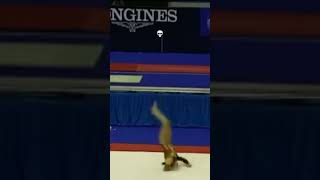 By some miracle she was uninjured🙏 gymnastics fail tumbling [upl. by Emmalyn]