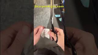 Testing Wiss Shears Before and After Sharpening from Mail In Customer that found me here on YouTube [upl. by Watters716]