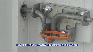 Two storage units allegedly broken into in Dilworth [upl. by Aiuqat4]