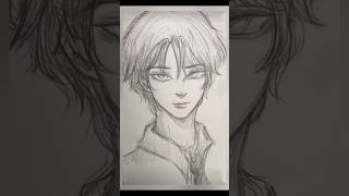 how to draw anime boy easy  for beginners stepbystep easy to drawshorts trending Art [upl. by Waddington]