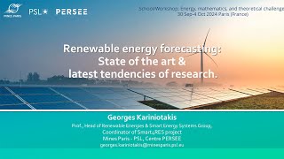 Renewable energy forecasting State of the art amp latest tendencies of research [upl. by Aronal]