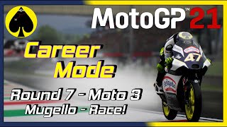 MotoGP 21  Career Mode  Moto 3  Round 7  Mugello  Race [upl. by Teillo]