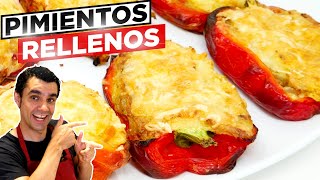 Los PIMIENTOS RELLENOS más deliciosos y ricos del mundo 🌶 😍una receta fácil y rápida [upl. by Shamrao665]