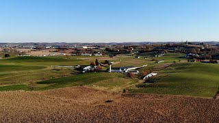 Ohios Amish Country Fall Aerial Drone Footage [upl. by Ycnay]